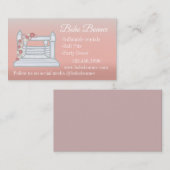 Carte De Visite Maison Blanche Bounce Location de fête gonflable r (Devant / Derrière)