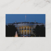 Carte De Visite Maison Blanche de Noël à la nuit à Washington DC (Dos)