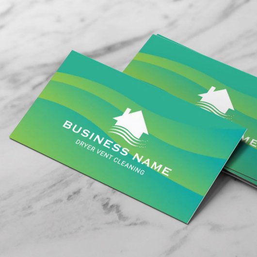 Carte De Visite Maison Breeze Logo Sèche-Vent Nettoyage des Vents 