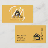 Carte De Visite Maison Construction de rénovation (Devant / Derrière)