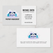 Carte De Visite Maison d'architecture avec jardin (Devant / Derrière)