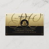 Carte De Visite Maison d'argent | Premium Immobilier Propriétés Bu (Devant)