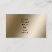 Carte De Visite Maison de 10 livres (Dos)