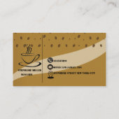Carte De Visite Maison de café haut de gamme simple (Dos)