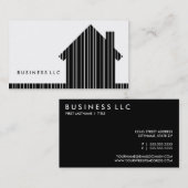 Carte De Visite maison de code barres (Devant / Derrière)