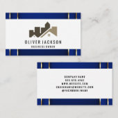 Carte De Visite Maison de construction architecturale (Devant / Derrière)