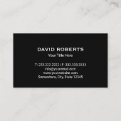 Carte De Visite Maison de construction Logo du toit Immobilier Noi (Dos)