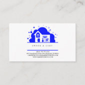 Carte De Visite Maison de dessin Services de nettoyage domestique  (Devant)