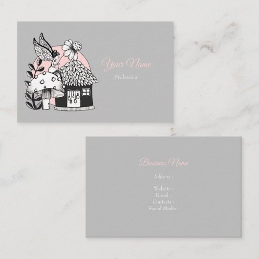 Carte De Visite Maison de Fairy et Fairy (Devant / Derrière)