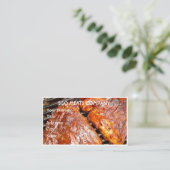 Carte De Visite Maison de fumage au barbecue (Debout devant)