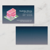 Carte De Visite Maison de l'agent immobilier isométrique (Devant / Derrière)