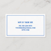 Carte De Visite Maison de location rebondissante (Dos)