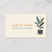 Carte De Visite Maison de loisirs moderne Plante Boutique s'amuser (Devant)
