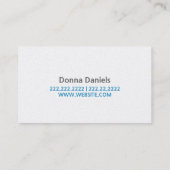 Carte De Visite Maison de ménage de ménage (Dos)