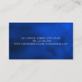 Carte De Visite Maison de ménage professionnelle Royal Blue (Dos)