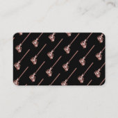 Carte De Visite Maison de ménage rose étincelant or Business C (Devant)