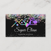 Carte De Visite Maison de nettoyage commerciale professionnelle mo (Devant)