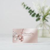 Carte De Visite Maison de nettoyage de domestique Sparkling rose d (Debout devant)