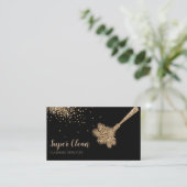 Carte De Visite Maison de nettoyage domestique Duster de plumes ét (Debout devant)