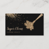 Carte De Visite Maison de nettoyage domestique Duster de plumes ét (Devant)