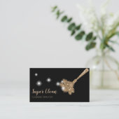 Carte De Visite Maison de nettoyage domestique Duster de plumes ét (Debout devant)