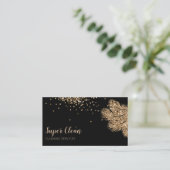 Carte De Visite Maison de nettoyage domestique Duster de plumes ét (Debout devant)