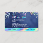 Carte De Visite Maison de nettoyage domestique Holographique Spark (Dos)