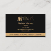 Carte De Visite Maison de nettoyage professionnel Résidentiel Comm (Dos)