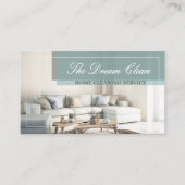 Carte De Visite Maison de nettoyage Service propre Moderne (Devant)
