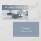 Carte De Visite Maison de nettoyage Service propre Moderne (Devant / Derrière)