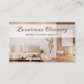 Carte De Visite Maison de nettoyage Service propre Moderne (Devant)