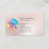 Carte De Visite maison de plage B'N'B immobilier (Dos)