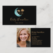 Carte De Visite maison de plage B'N'B Immobilier realtor ajouter l (Devant / Derrière)