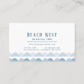 Carte De Visite Maison de plage Nautical Location de B&B (Dos)