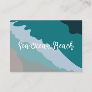 Carte De Visite Maison de plage océanique
