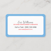 Carte De Visite Maison de rebond (Dos)