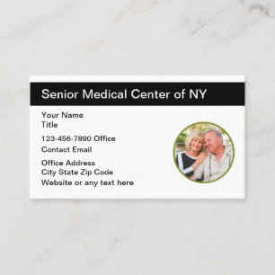Carte De Visite Maison de retraite pour établissement médical seni