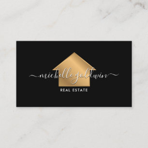 Carte De Visite Maison de script moderne RealState Professional