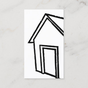 Carte De Visite maison de style grunge : immobilier