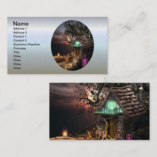 Carte De Visite Maison d'Elfe (Devant / Derrière)