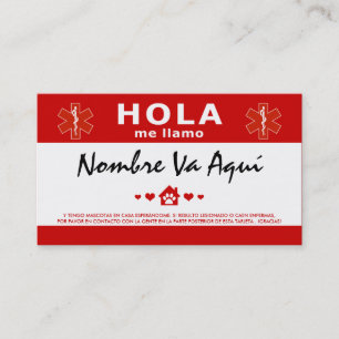 CARTE DE VISITE MAISON D'EN DE HOLA TENGO MASCOTAS