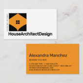 Carte De Visite Maison Design d'intérieur Architect Mobilier (Devant / Derrière)