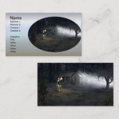 Carte De Visite Maison d'horreur d'Halloween (Devant / Derrière)