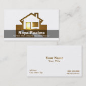 Carte De Visite Maison d'or 3D (Devant / Derrière)