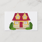 Carte De Visite Maison douce à la maison - journée (Dos)