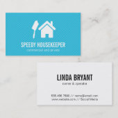 Carte De Visite Maison | Duster (bleu) (Devant / Derrière)