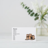 Carte De Visite maison en construction (Debout devant)