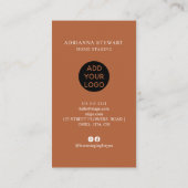 Carte De Visite Maison en terre cuite moderne décoration intérieur (Dos)