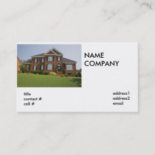 Carte De Visite maison faite sur commande de brique