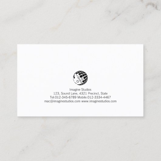 Carte De Visite Maison Icon Immobilier Immo (Dos)